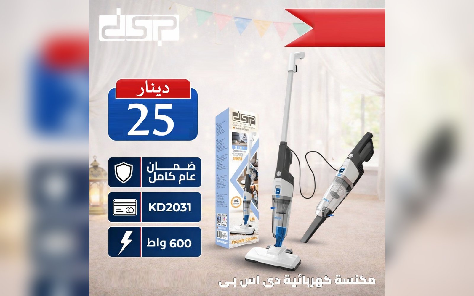 مكنسة كهربائية دي اس بي