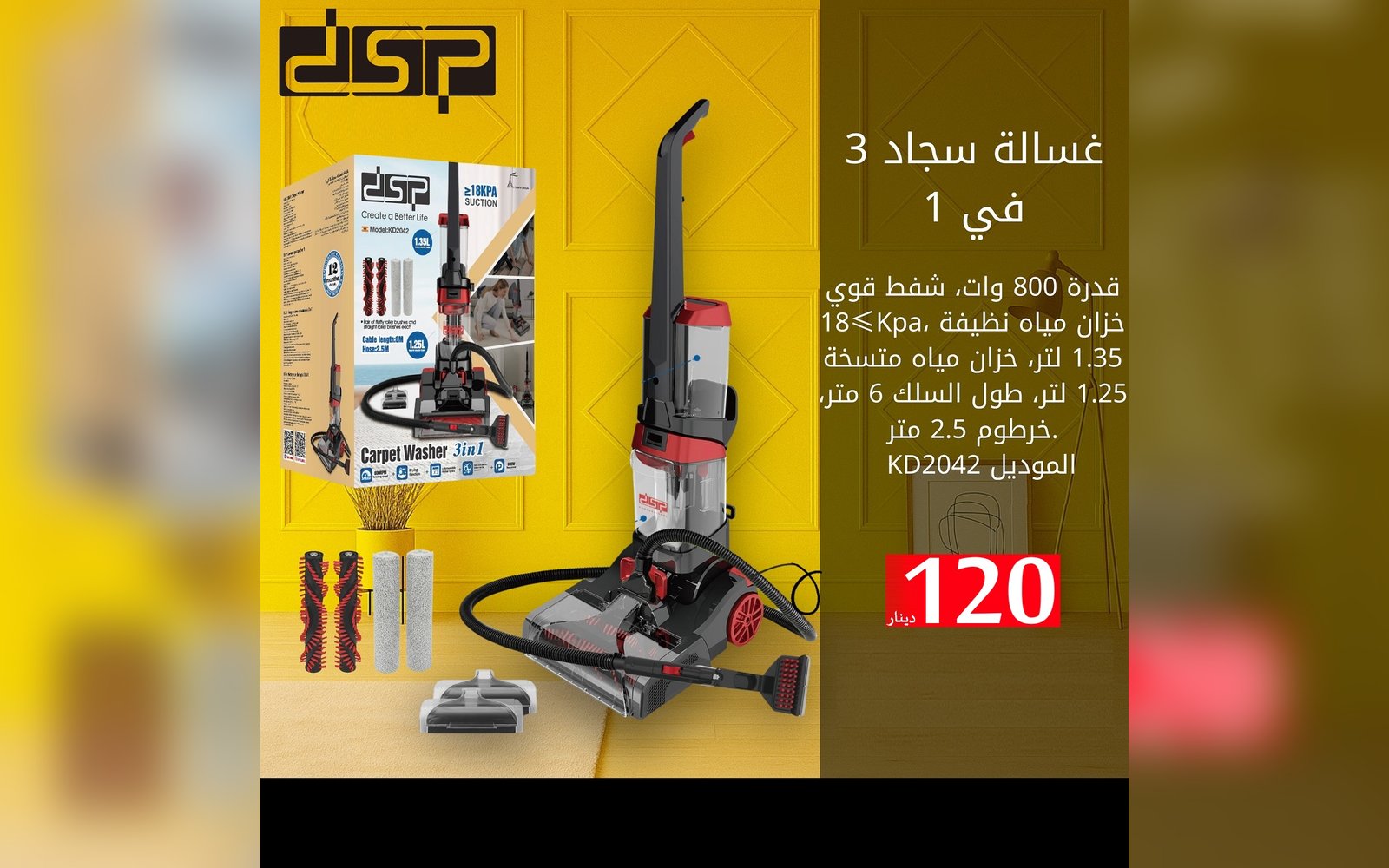غسالة سجاد 3 في 1