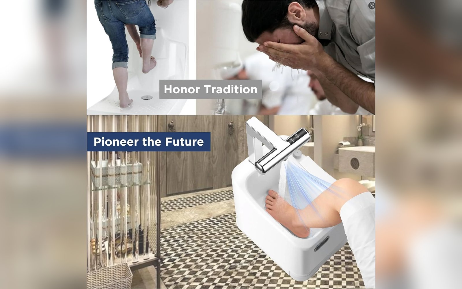 جهاز الوضوء الذكي مع حساس