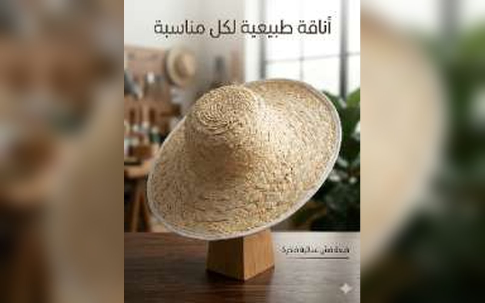 طاقية قش ستاتي
