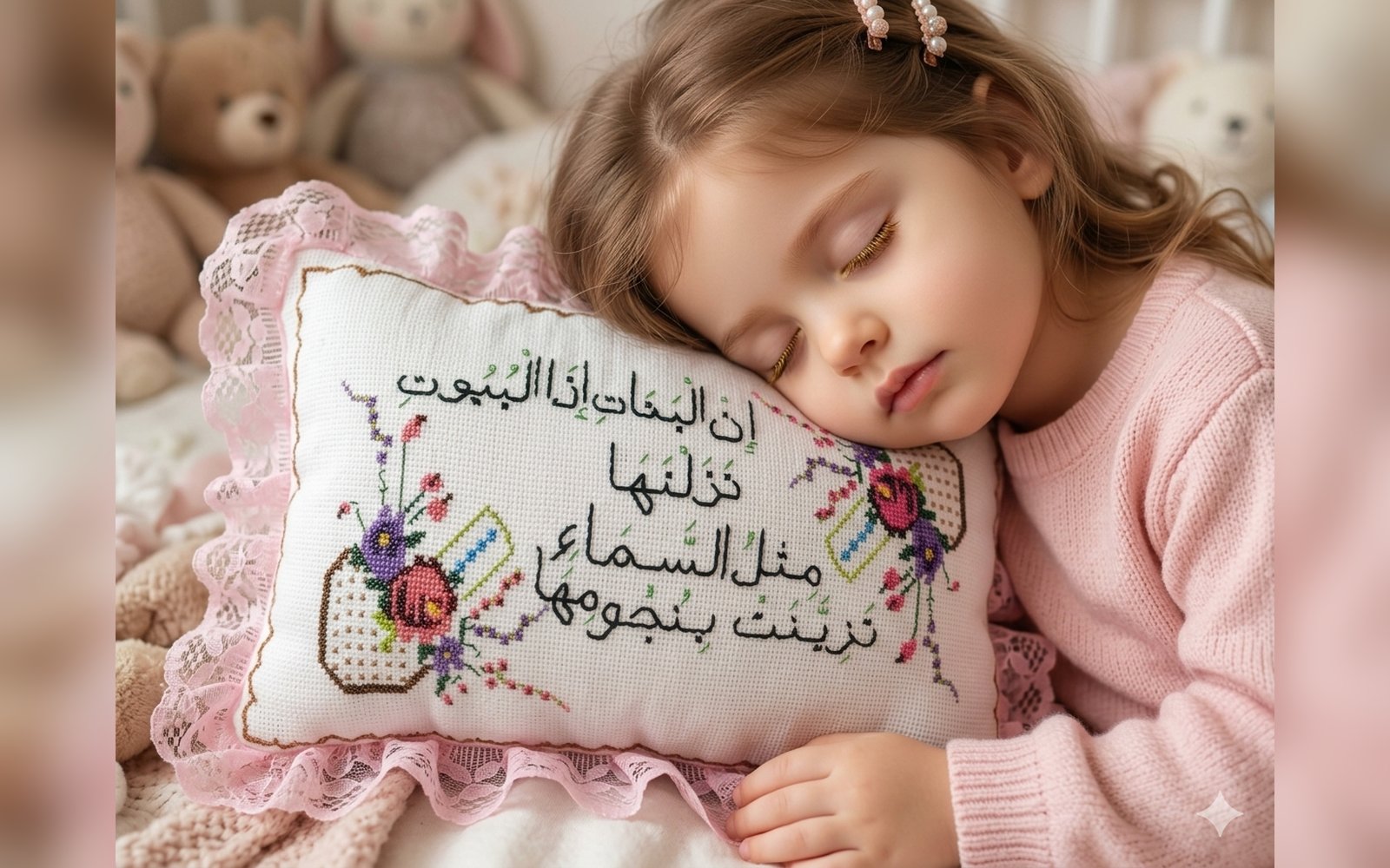 تطريز على مخدات