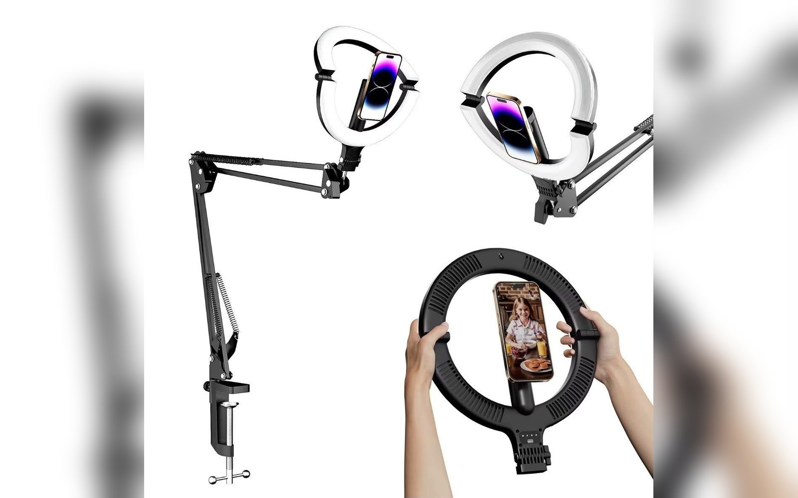 رينغ لايت مكتبي عالي الجودة احترافي Ringlight