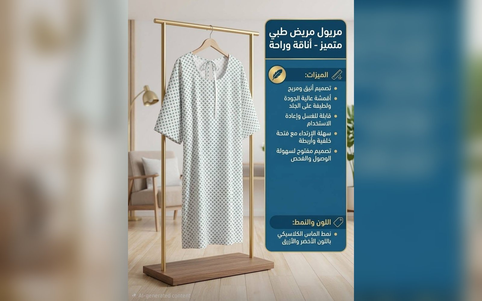 مريول مريض طبي
